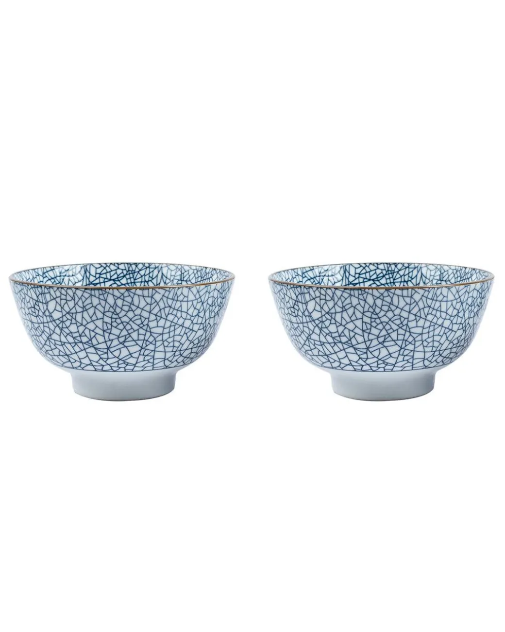 Bowls, Glossy Finish, Royal Blue, Ceramic, Set of 2, 300 mL
