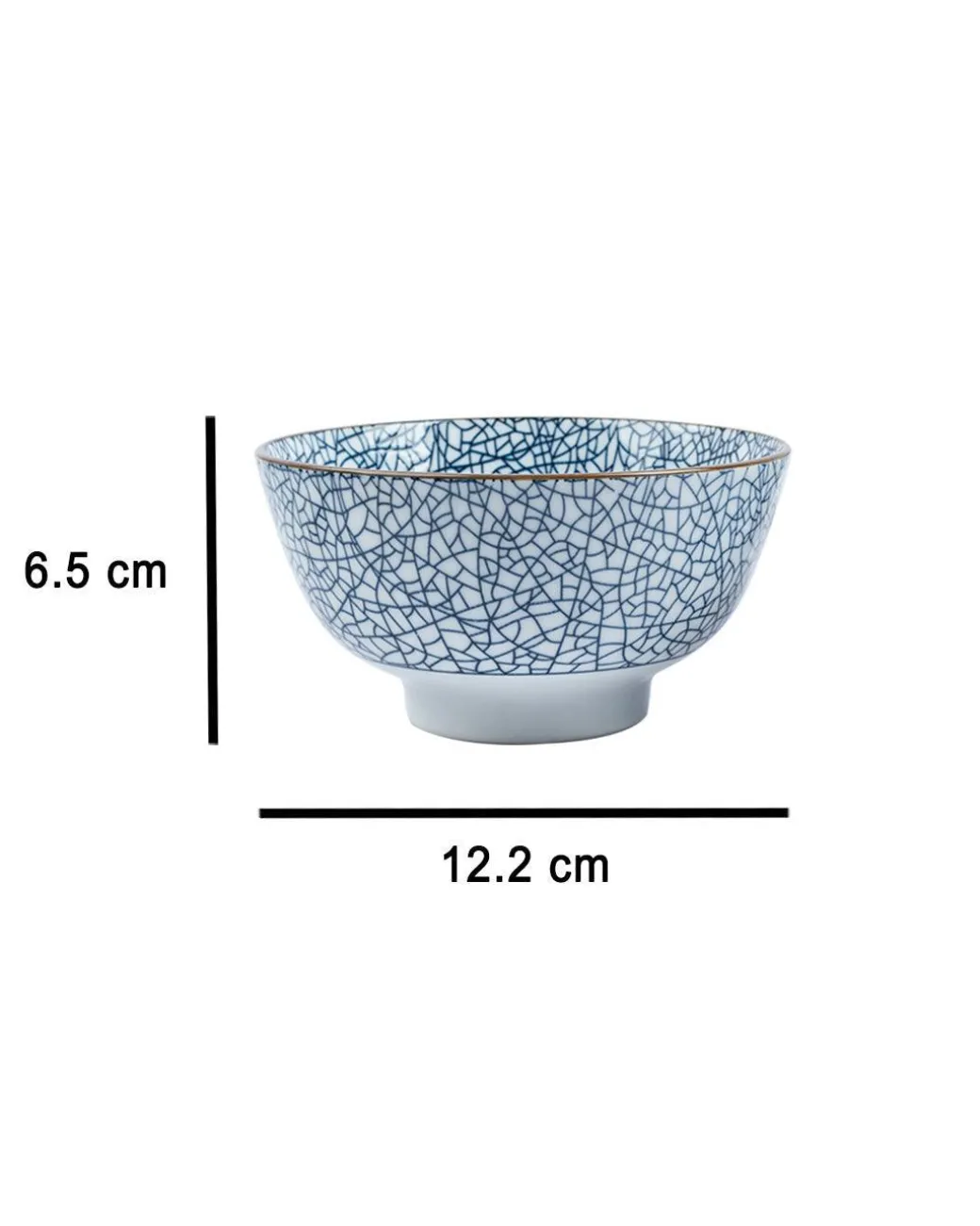 Bowls, Glossy Finish, Royal Blue, Ceramic, Set of 2, 300 mL