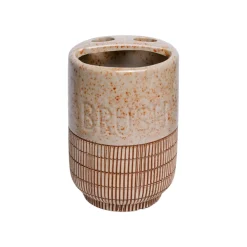 Ceramic Bathroom Set Of 4 - Stone Finish, Matte