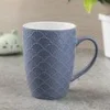 Ceramic Coffee Mug 330 mL (Light Blue & Blue)