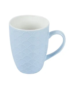 Ceramic Coffee Mug 330 mL (Light Blue & Blue)