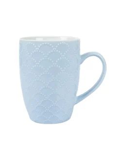 Ceramic Coffee Mug 330 mL (Light Blue & Blue)
