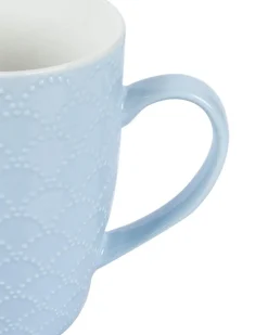 Ceramic Coffee Mug 330 mL (Light Blue & Blue)