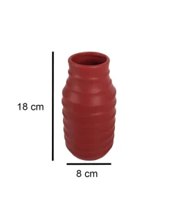 Ceramic, Vase, Engraved, Glossy : Finish, Multicolor