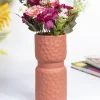 Ceramic, Vase, Engraved, Matt : Finish, Multicolor