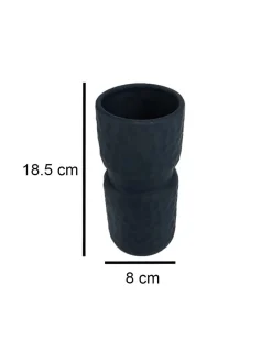 Ceramic, Vase, Engraved, Matt : Finish, Multicolor