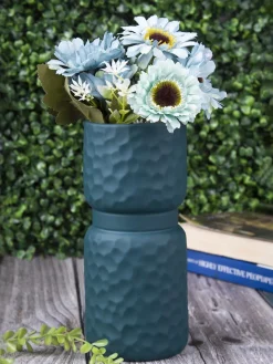 Ceramic, Vase, Engraved, Matt : Finish, Multicolor