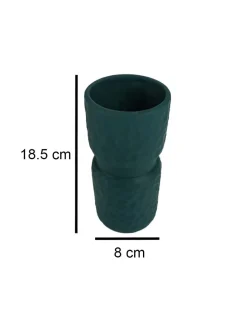 Ceramic, Vase, Engraved, Matt : Finish, Multicolor
