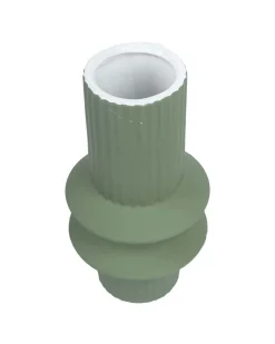 Ceramic, Vase, Round Body, Matt : Finish, Multicolor