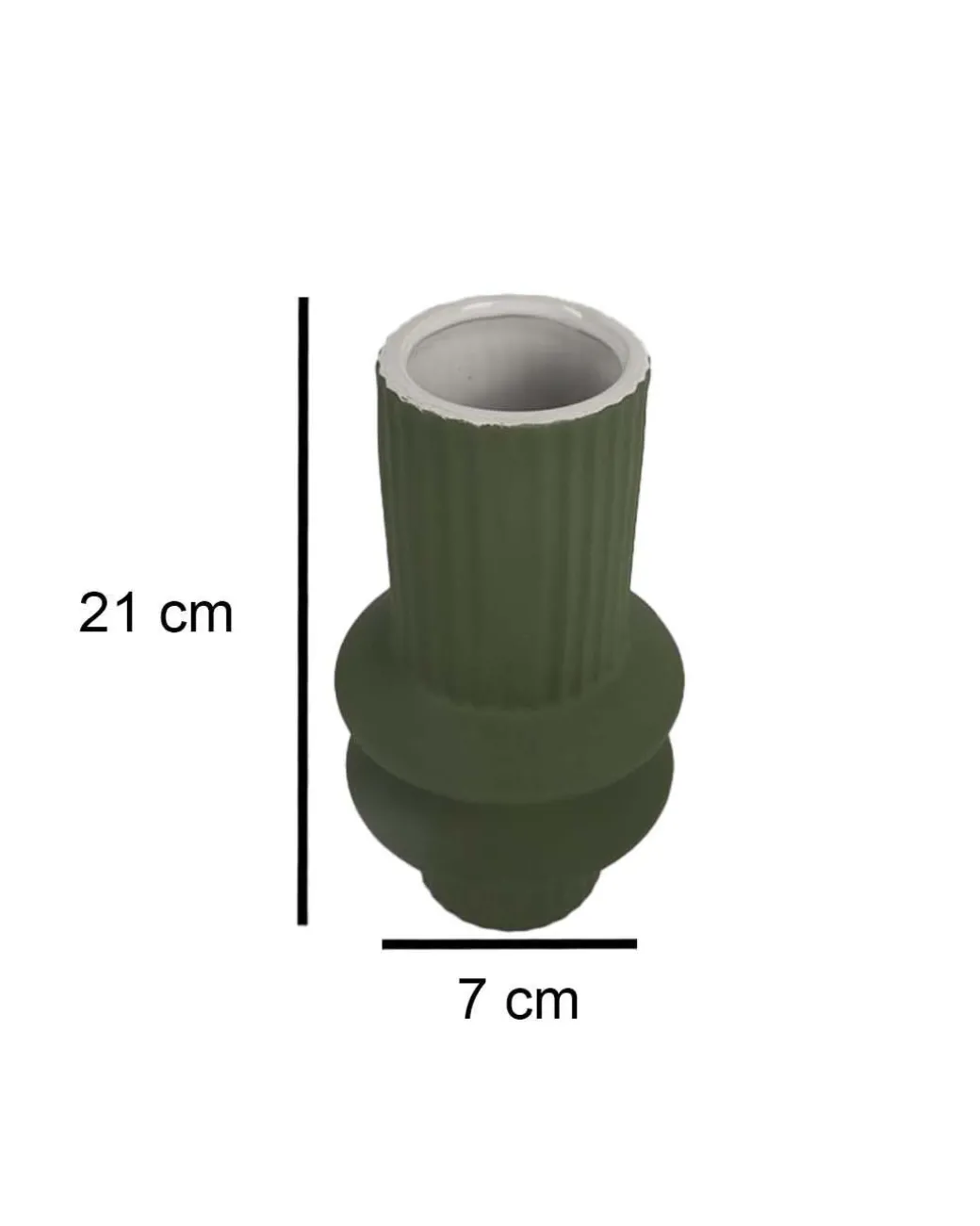 Ceramic, Vase, Round Body, Matt : Finish, Multicolor