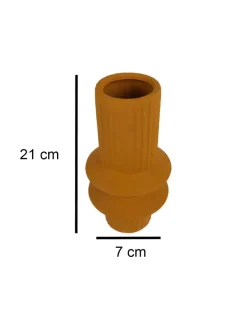 Ceramic, Vase, Round Body, Matt : Finish, Multicolor