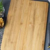 Chopping Board, with Metal Handle, Natural Wood Colour, Bamboo