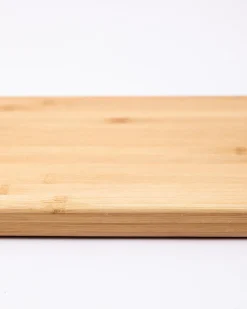 Chopping Board, with Metal Handle, Natural Wood Colour, Bamboo