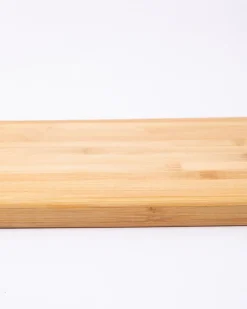 Chopping Board, with Metal Handle, Wooden Finish, Natural Wood Colour, Bamboo