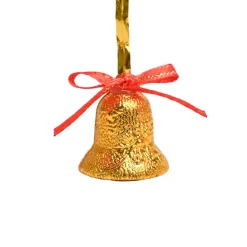Christmas Bells Tree Decoration (Gold, Set Of 18, Assorted)