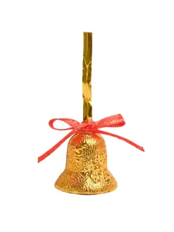 Christmas Bells Tree Decoration (Gold, Set Of 18, Assorted)