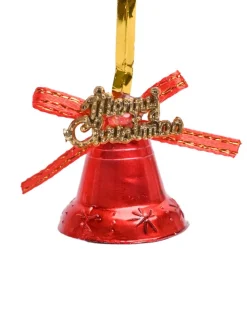 Christmas Bells Tree Decoration (Red, Set Of 18, Assorted)