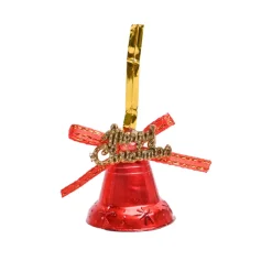 Christmas Bells Tree Decoration (Red, Set Of 18, Assorted)