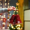 Christmas Decoration Bell Set Of 2 - Red, X-Mas Hanging