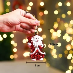 Christmas Decoration Set Of 3 Pcs  - Red, X-Mas Hanging