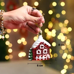 Christmas Decoration Set Of 3 Pcs  - Red, X-Mas Hanging