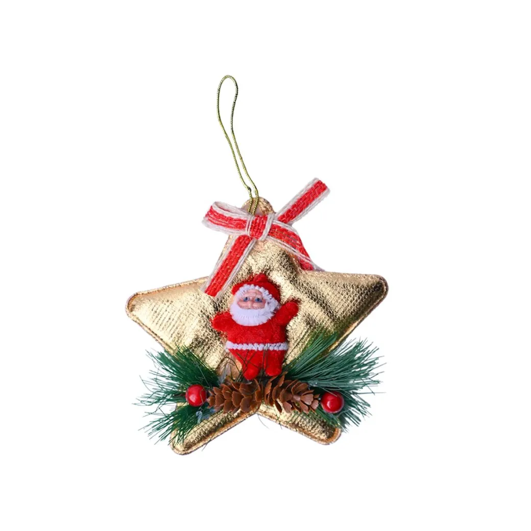 Christmas Decoration Star (Golden & Set Of 2)