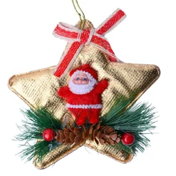 Christmas Decoration Star (Golden & Set Of 2)