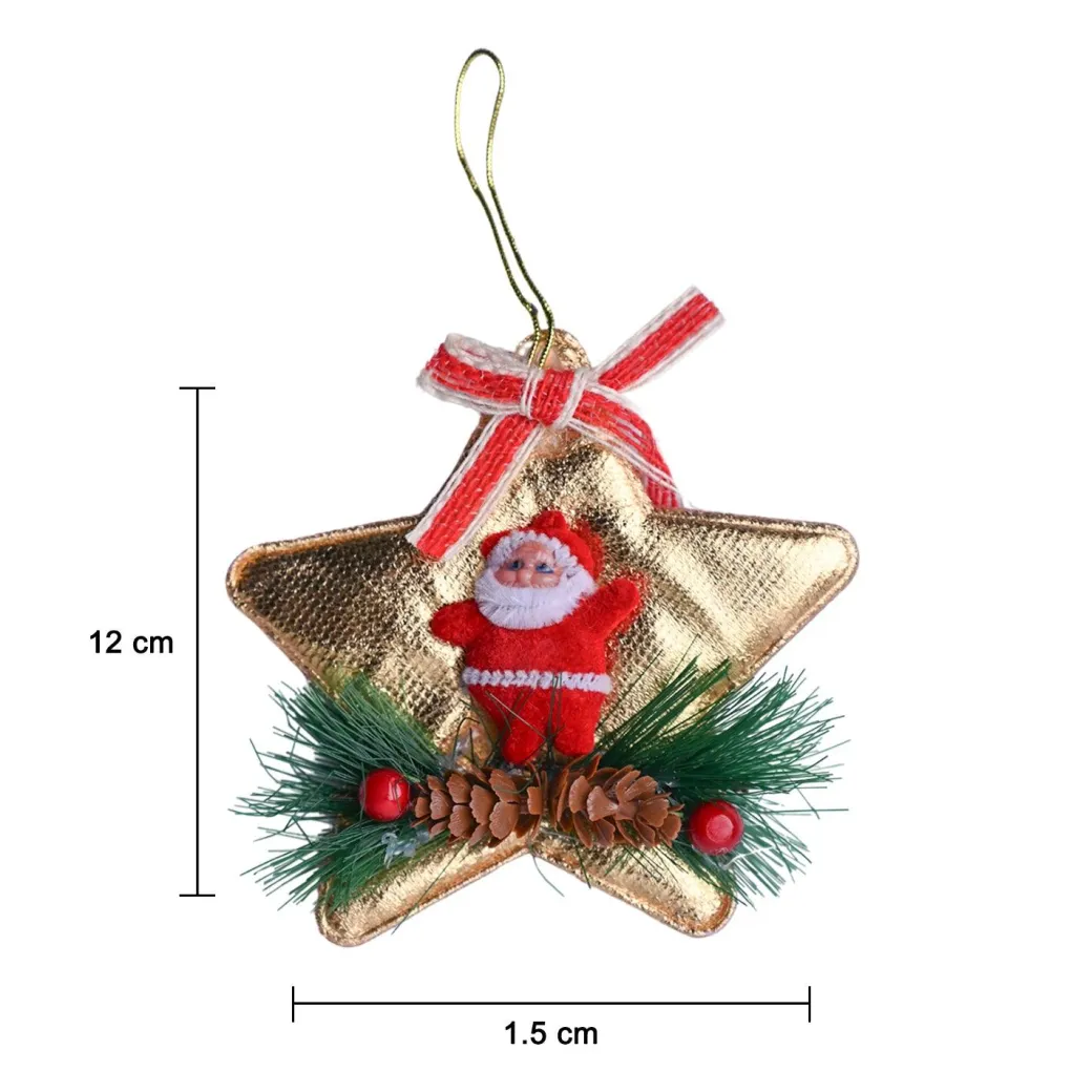 Christmas Decoration Star (Golden & Set Of 2)