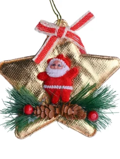Christmas Decoration Star (Golden & Set Of 2)