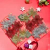 Christmas Decoration Star Set Of 2 (12 Pcs) - Golden & Silver, X-Mas Hanging