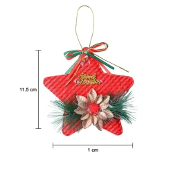 Christmas Decoration Star (Red & Set Of 2)