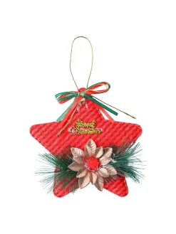 Christmas Decoration Star (Red & Set Of 2)
