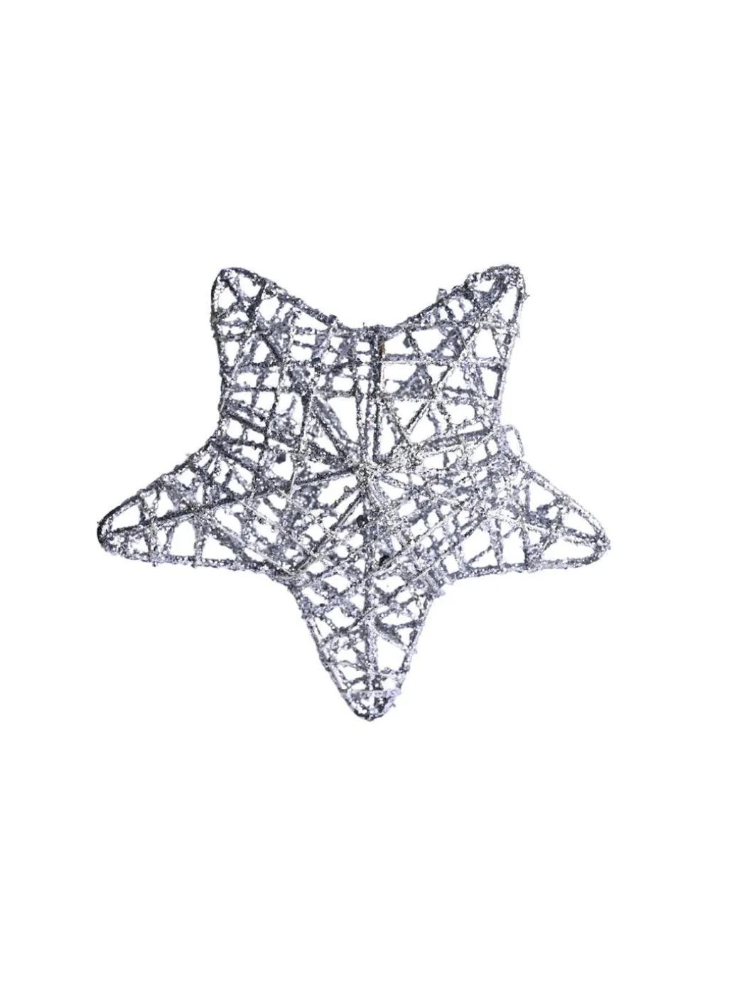 Christmas Decoration (White & Golden, Set Of 6 Pcs)