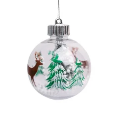 Christmas Hanging Balls Set Of 2 Pcs (Assorted)