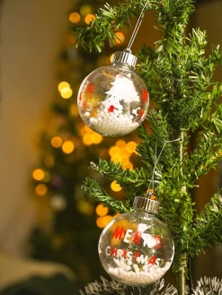 Christmas Hanging Balls Set Of 2 Pcs (Assorted)