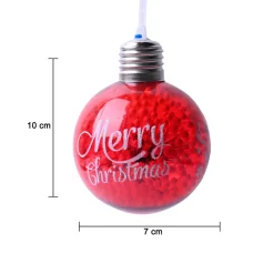 Christmas Hanging Balls Set Of 2 Pcs (Red, Assorted)