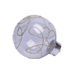 Christmas Hanging Balls Set Of 2 Pcs (Transparent, Assorted)