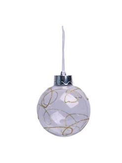 Christmas Hanging Balls Set Of 2 Pcs (Transparent, Assorted)