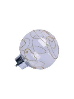 Christmas Hanging Balls Set Of 2 Pcs (Transparent, Assorted)