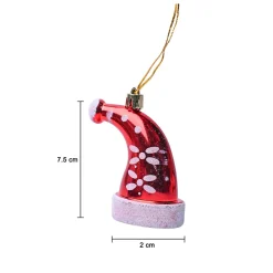 Christmas Santa Cap Decoration Set Of 4 Pcs