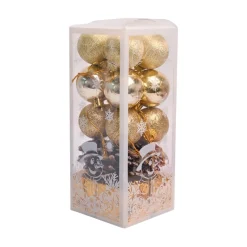 Christmas Tree Hanging Ball (Gold, Set Of 20 Pcs)