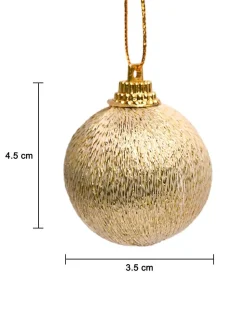 Christmas Tree Hanging Ball (Gold, Set Of 20 Pcs)