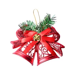 Christmas Tree Hanging Bell (Red, Set Of 2)