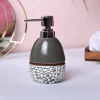 Coastal Blue & White Ceramic Soap Dispenser