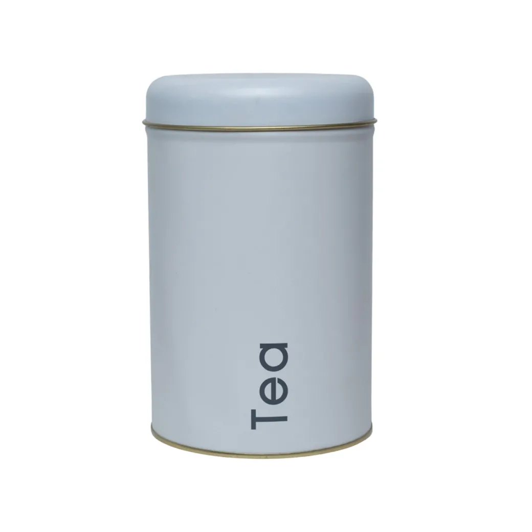 Coffee, Tea & Sugar - Metal Jar Set Of 3, White Color, 1450Ml