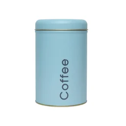 Coffee, Tea & Sugar - Metal Jar Set Of 3, Turquoise Color, 1450Ml