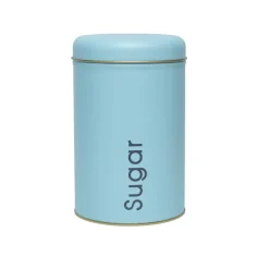 Coffee, Tea & Sugar - Metal Jar Set Of 3, Turquoise Color, 1450Ml