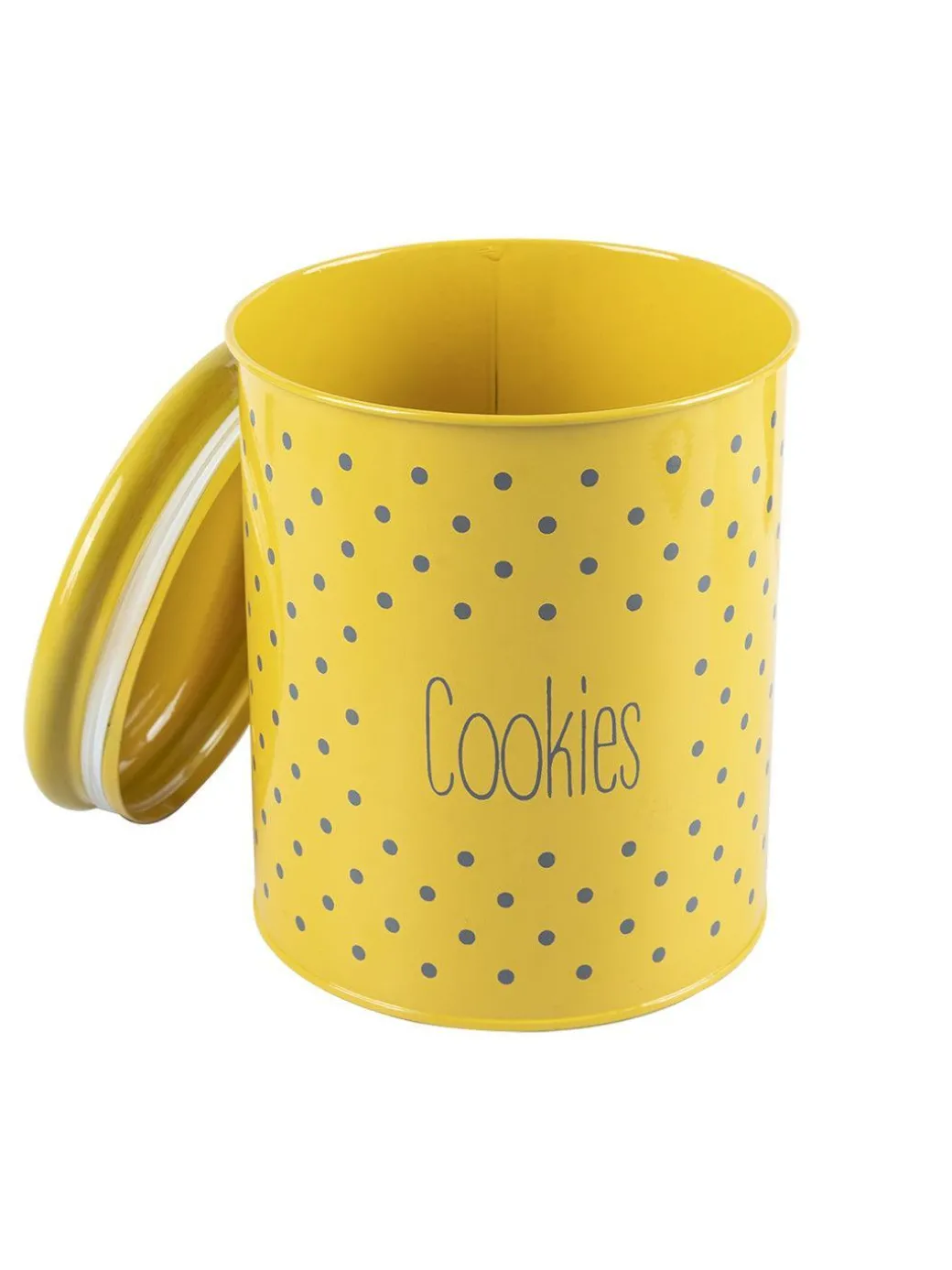 Cookie & Namkeen Jar Set Of 2 ( Yellow, Each 1700 Ml )