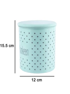 Cookie & Namkeen Jar Set Of 2 ( Green, Each 1700 Ml )