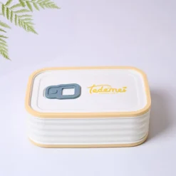 Cream Rectangle Lunch Box - 580 ML